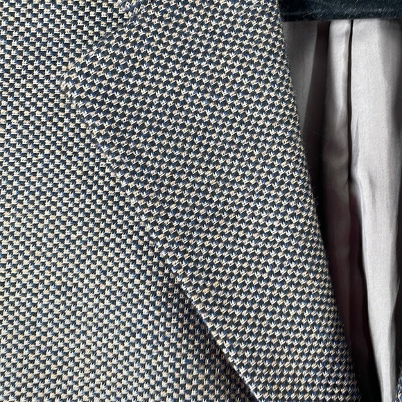 HUGO Boss suit jacket sports coat nails head browns blues 100% virgin wool sz 40 - Picture 10 of 13